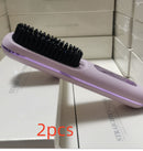 2 In 1 Straight Hair Comb – Portable USB Heated Straightener Brush