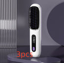 2 In 1 Straight Hair Comb – Portable USB Heated Straightener Brush