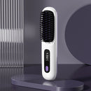 2 In 1 Straight Hair Comb – Portable USB Heated Straightener Brush
