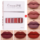 Long-Lasting Matte Lipstick: 6-Pack Waterproof