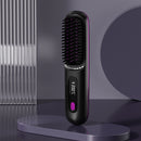 2 In 1 Straight Hair Comb – Portable USB Heated Straightener Brush