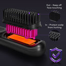 2 In 1 Straight Hair Comb – Portable USB Heated Straightener Brush